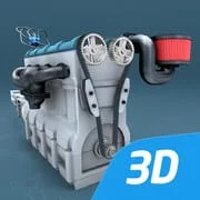 Four-stroke Otto engine 3D - Intelligent APK Download