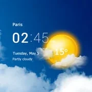 Transparent clock and weather - Intelligent APK Download