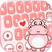 Pink Cute Hippo Theme - Intelligent APK Download