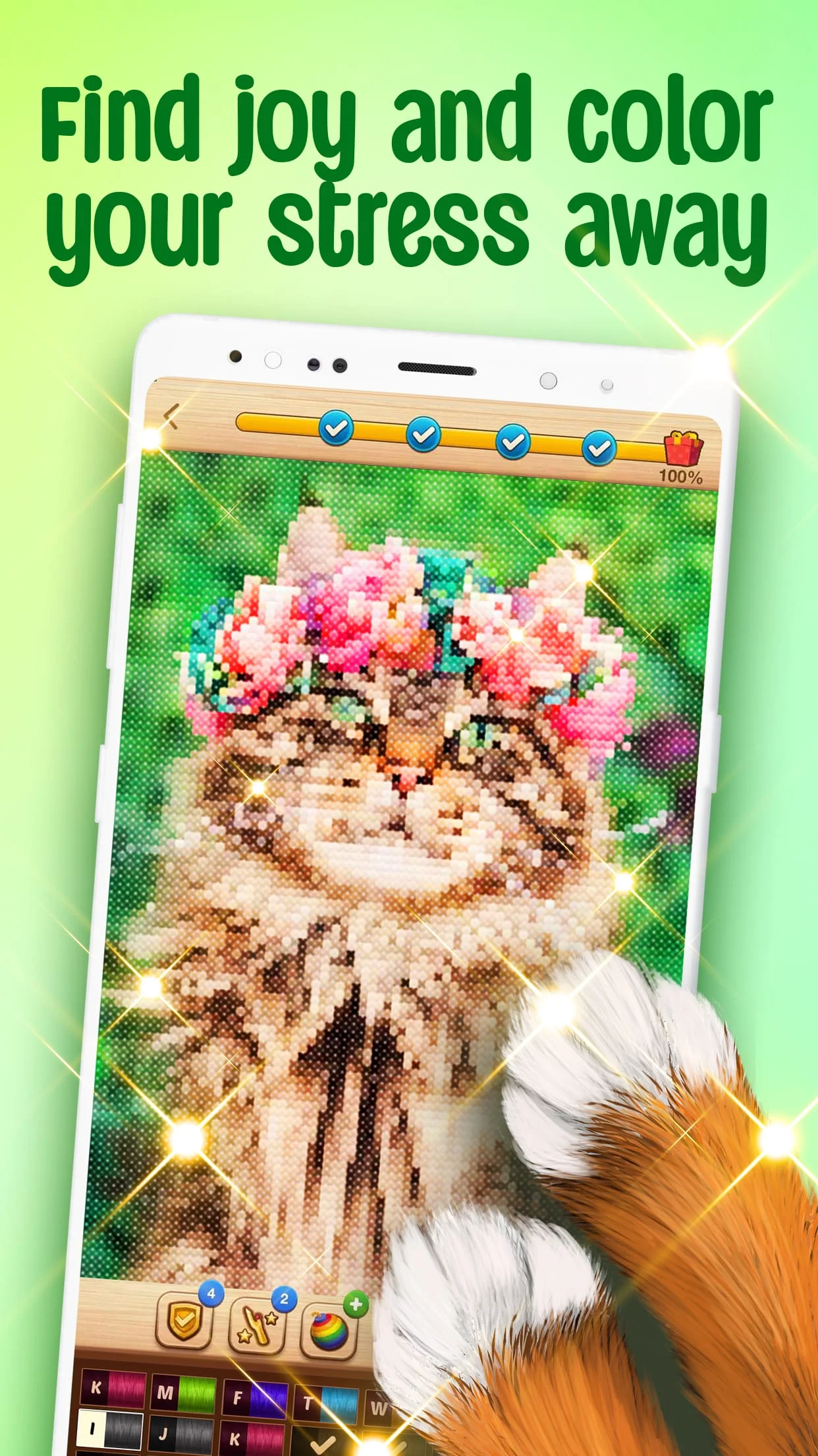 Cross-Stitch: Coloring Book Screenshot 2