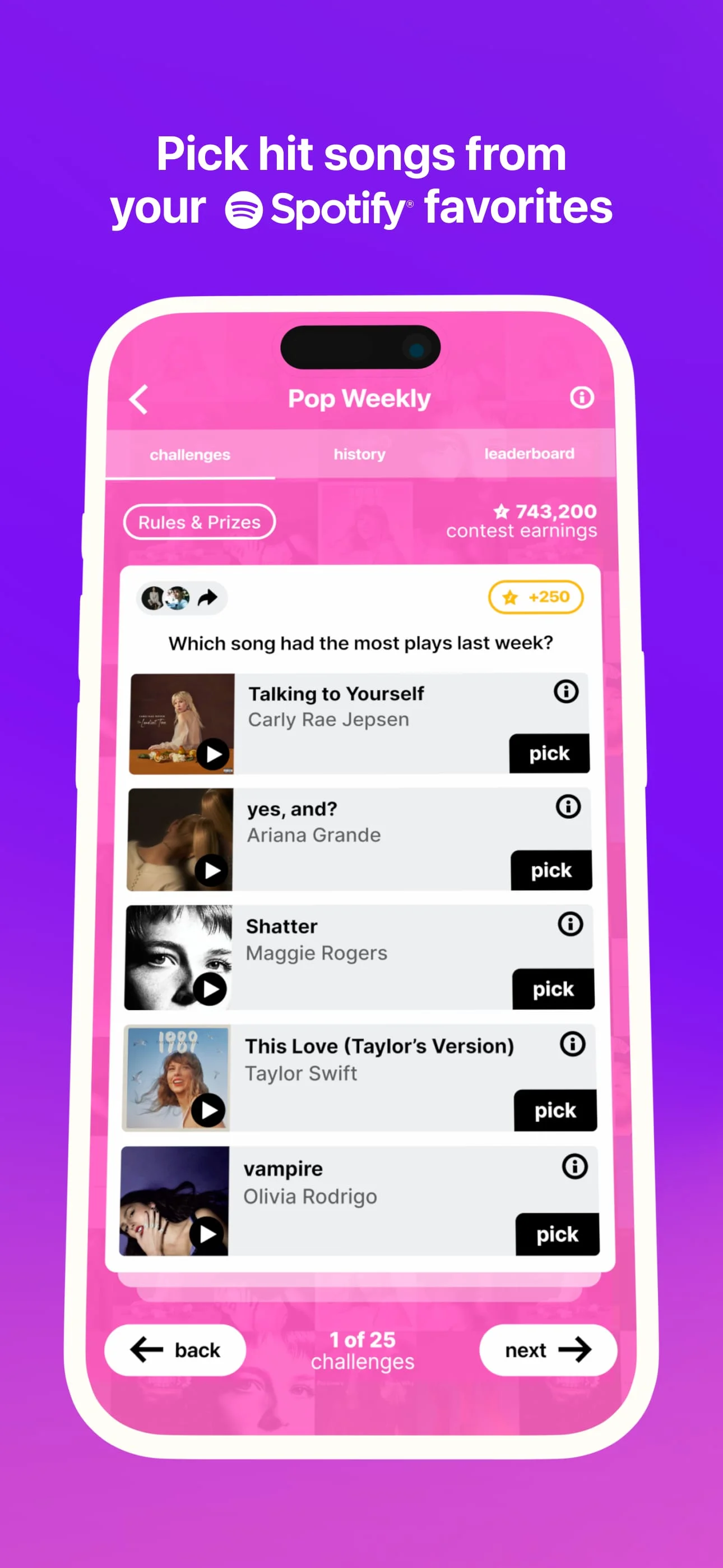 FanLabel: Daily Music Contests Screenshot 3