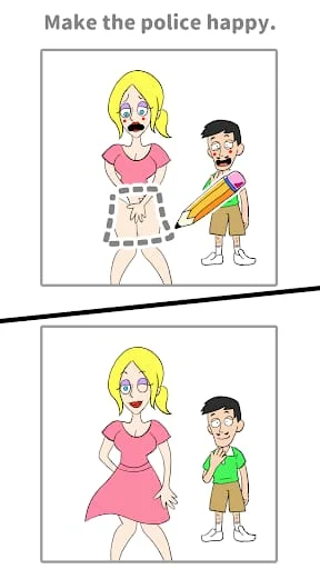 Draw Happy Police - Draw Games Screenshot 2