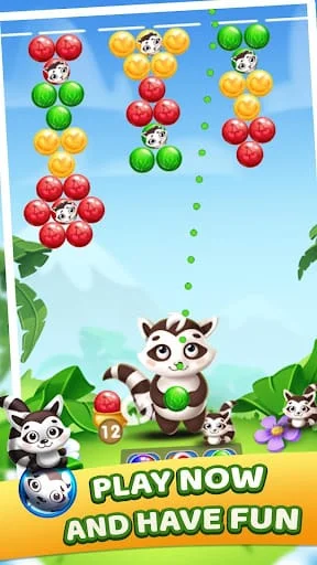 Raccoon Bubbles Screenshot 2