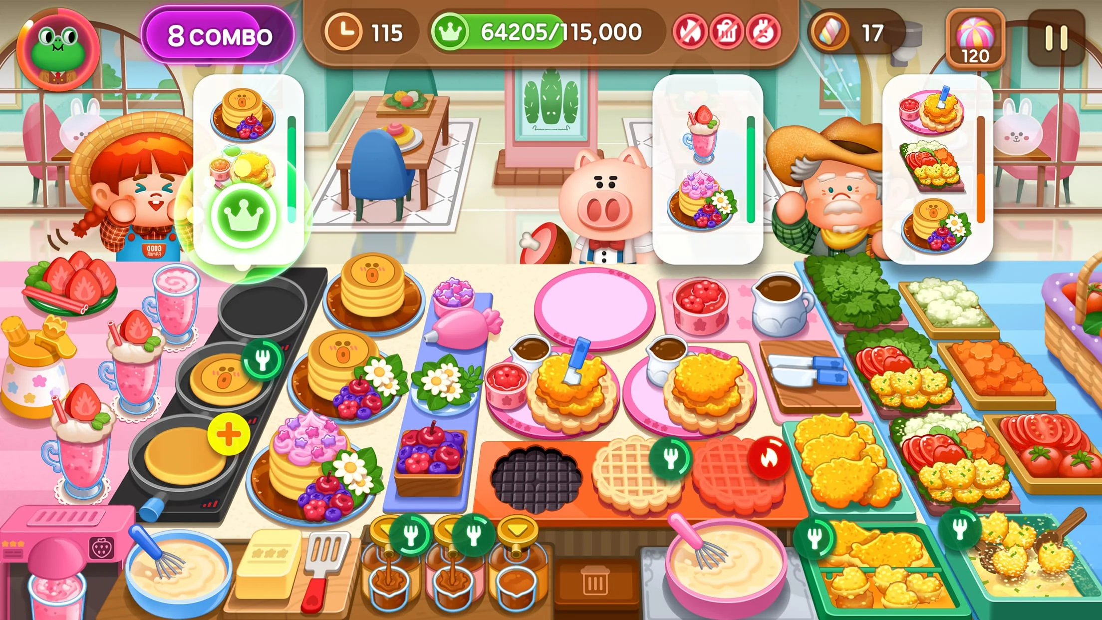 LINE CHEF A cute cooking game! Screenshot 1