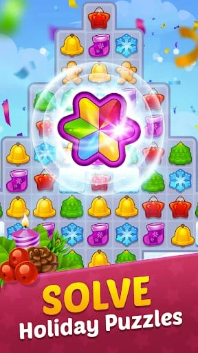 Christmas Match 3 Candy Games Screenshot 1