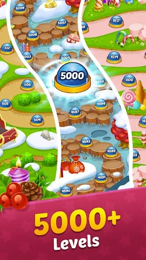 Christmas Match 3 Candy Games Screenshot 2