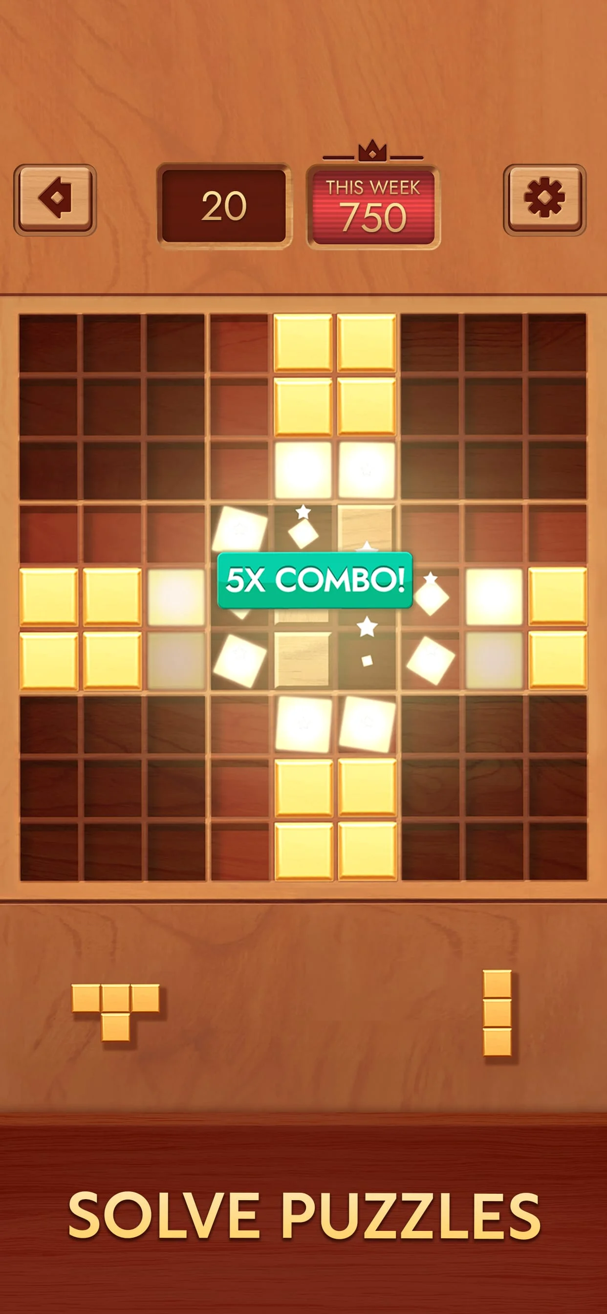 Woodoku - Wood Block Puzzle Screenshot 2