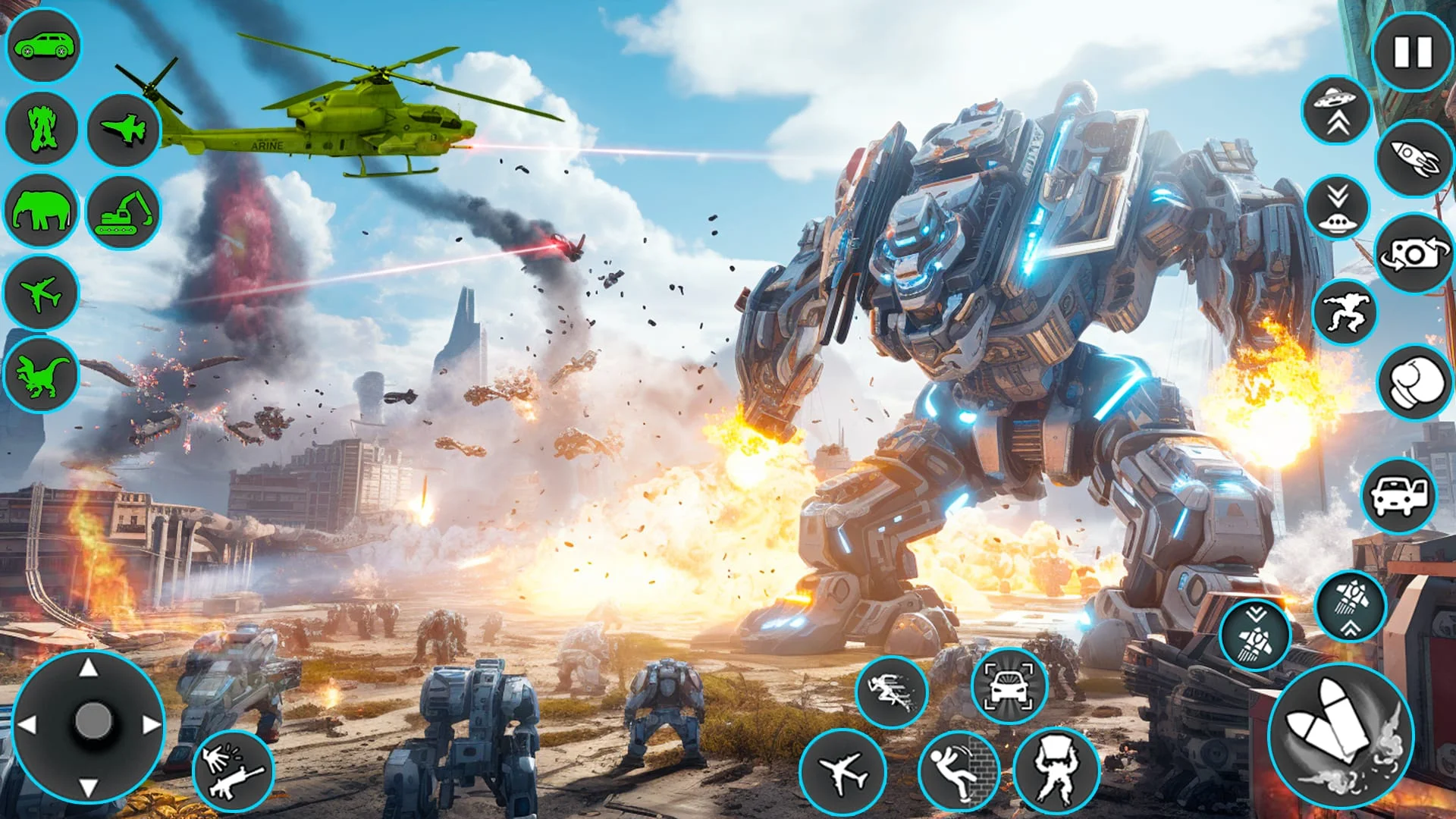 Spaceship Robot Transform Game Screenshot 1