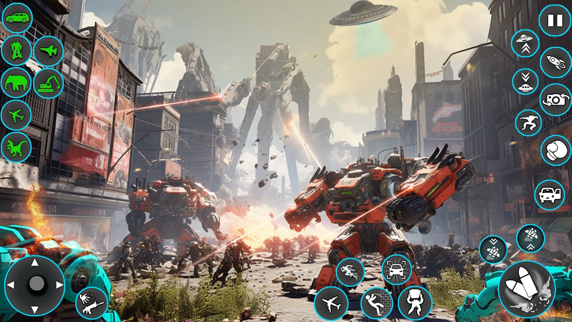 Spaceship Robot Transform Game Screenshot 2