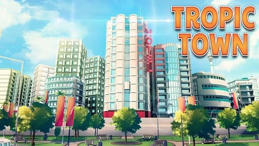 Town Building Games: Tropic Ci Screenshot 1