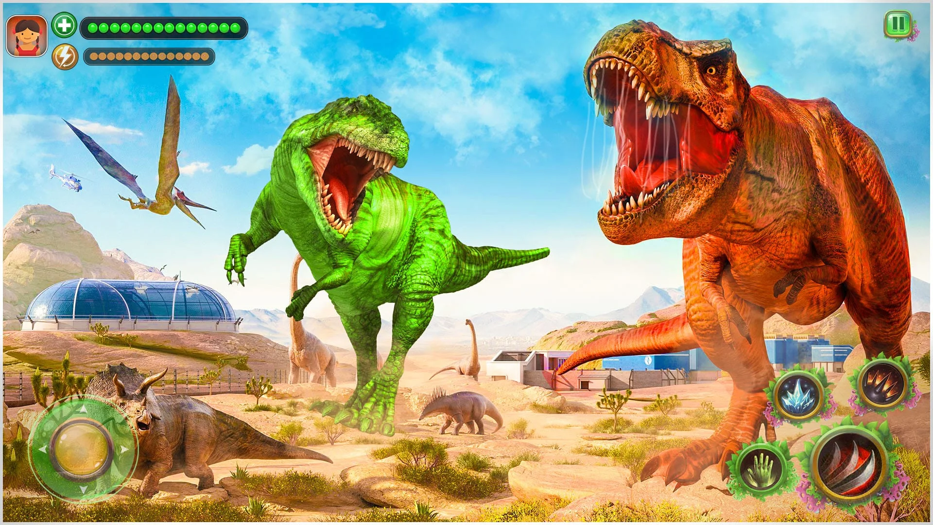 Real Dino game: Dinosaur Games Screenshot 1