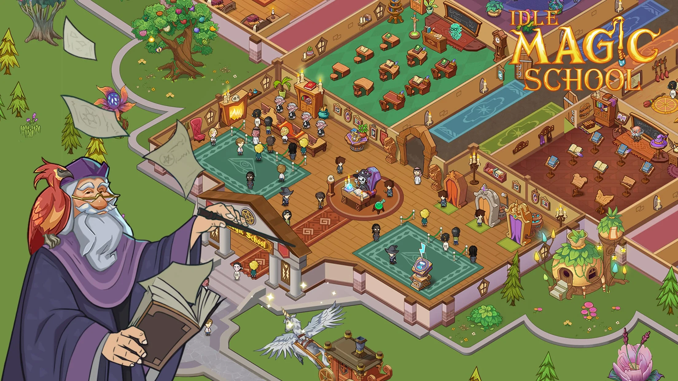 Idle Magic School Screenshot 1