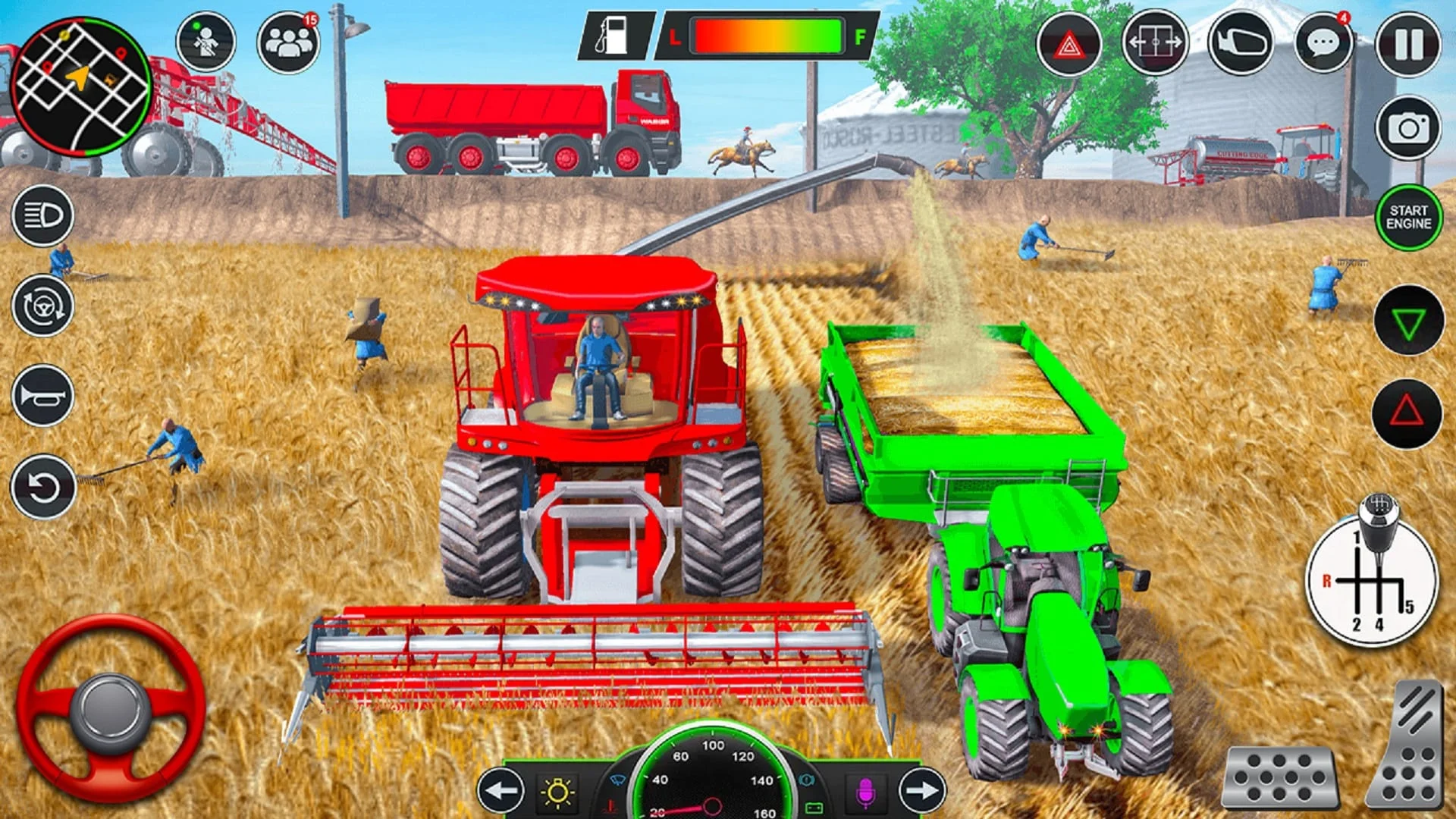 Indian Farming Tractor Game 3D Screenshot 1