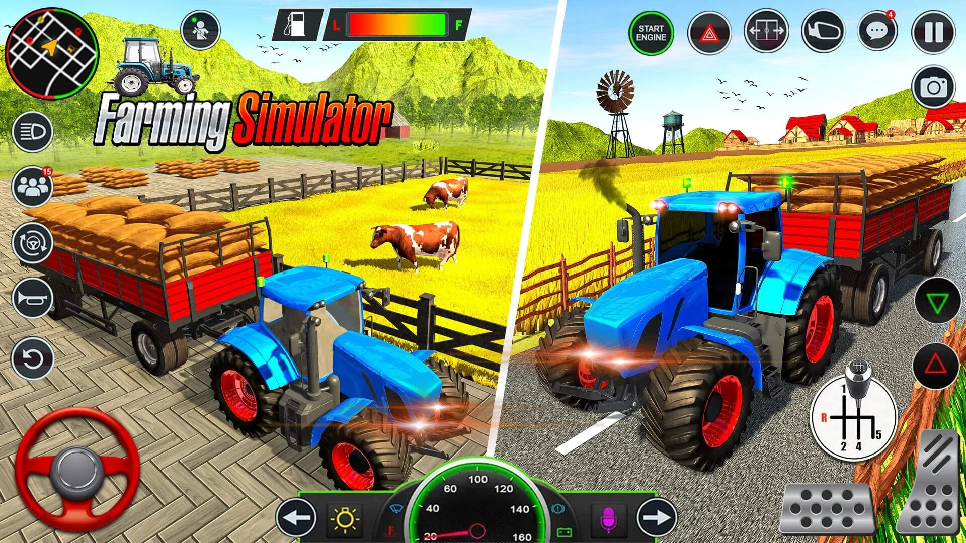 Indian Farming Tractor Game 3D Screenshot 4