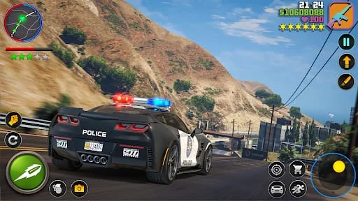 US Cop Car Chase Game 3D Screenshot 2