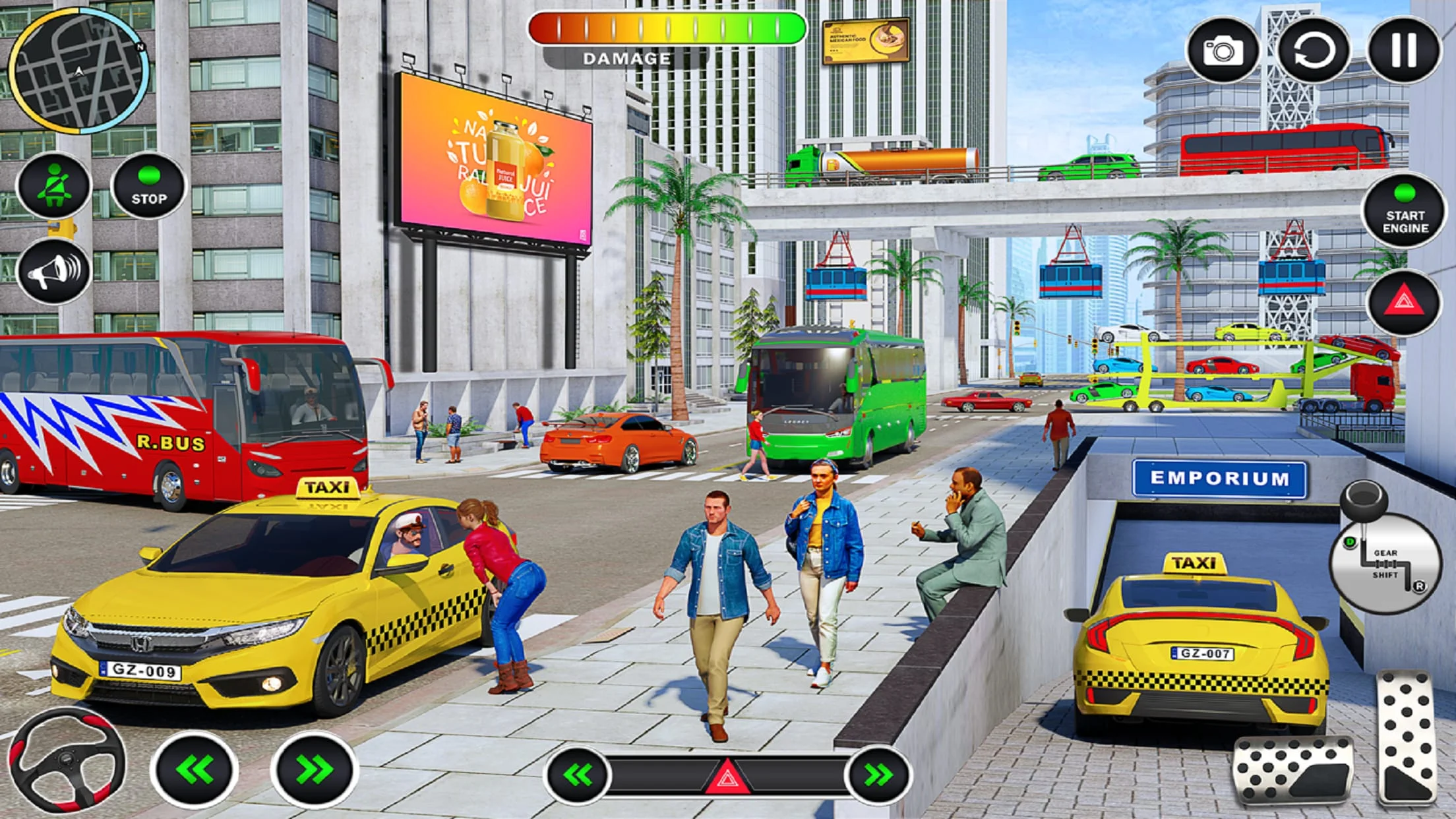 Cab Simulator Passenger Game Screenshot 2