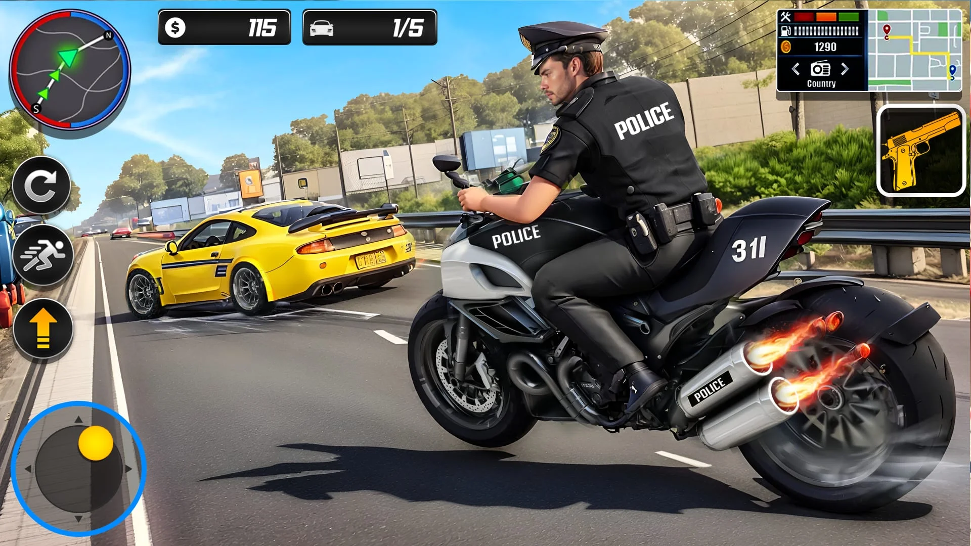 Police Moto Bike Chase Crime Screenshot 2