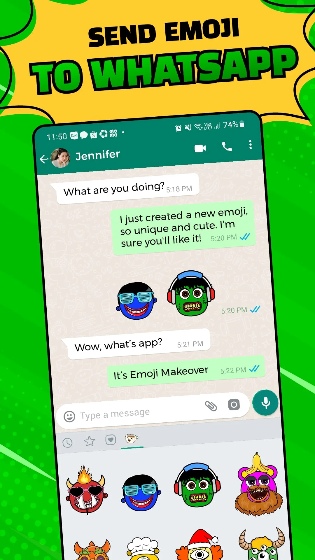 Emoji Makeover: Mix Emoji Screenshot 4