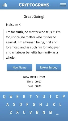 Cryptogram · Puzzle Quotes Screenshot 3