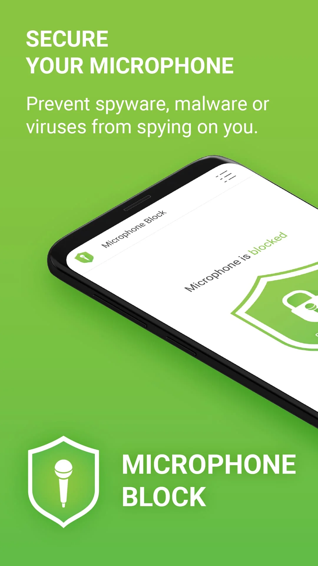 Microphone Block: Mic Anti Spy Screenshot 1