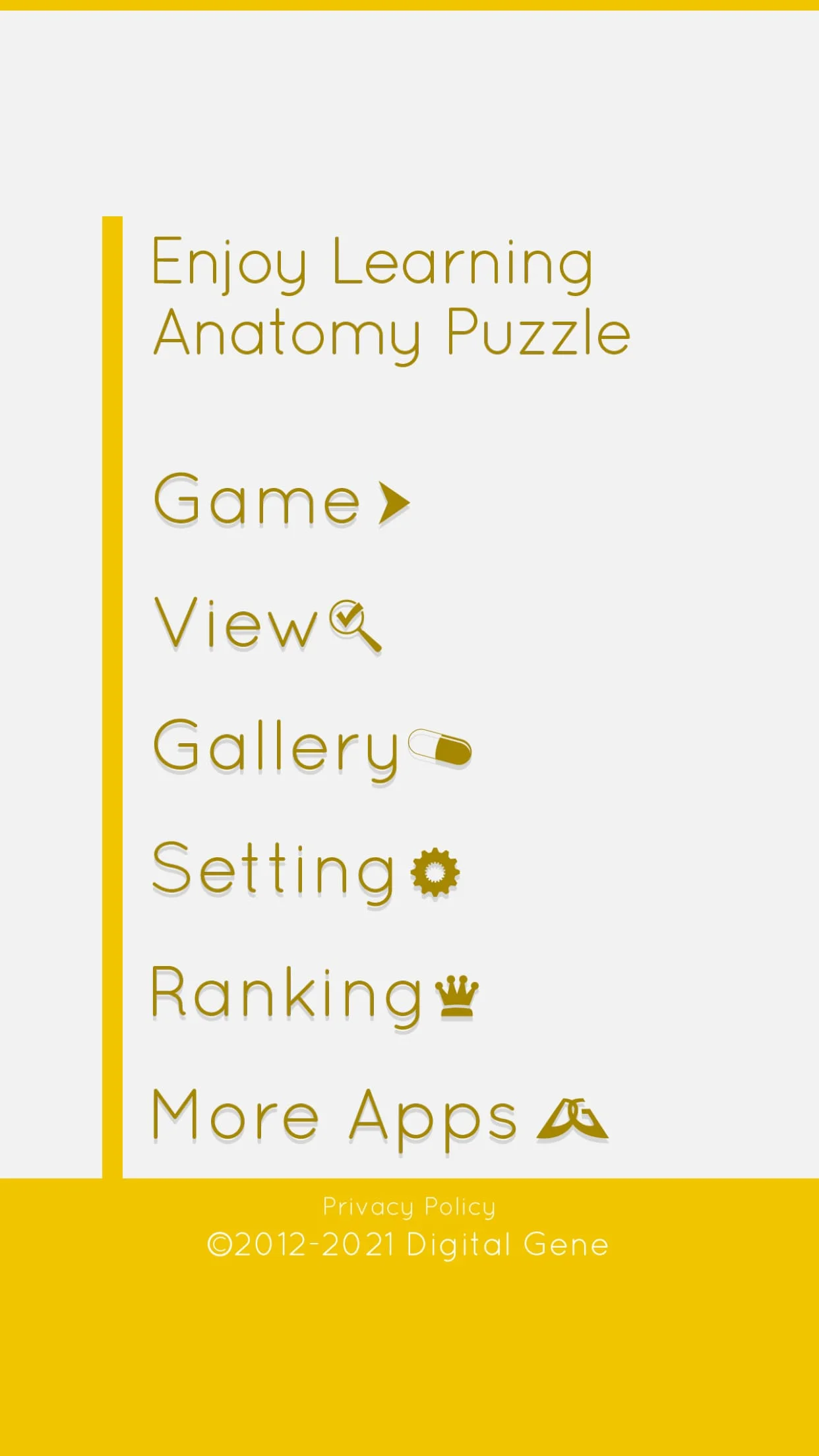 E. Learning Anatomy puzzle Screenshot 4