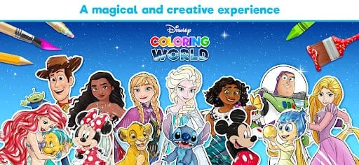 Disney Coloring World Screenshot 1