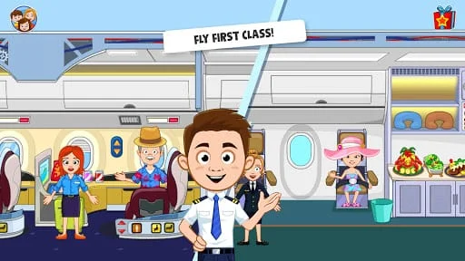 My Town Airport games for kids Screenshot 2