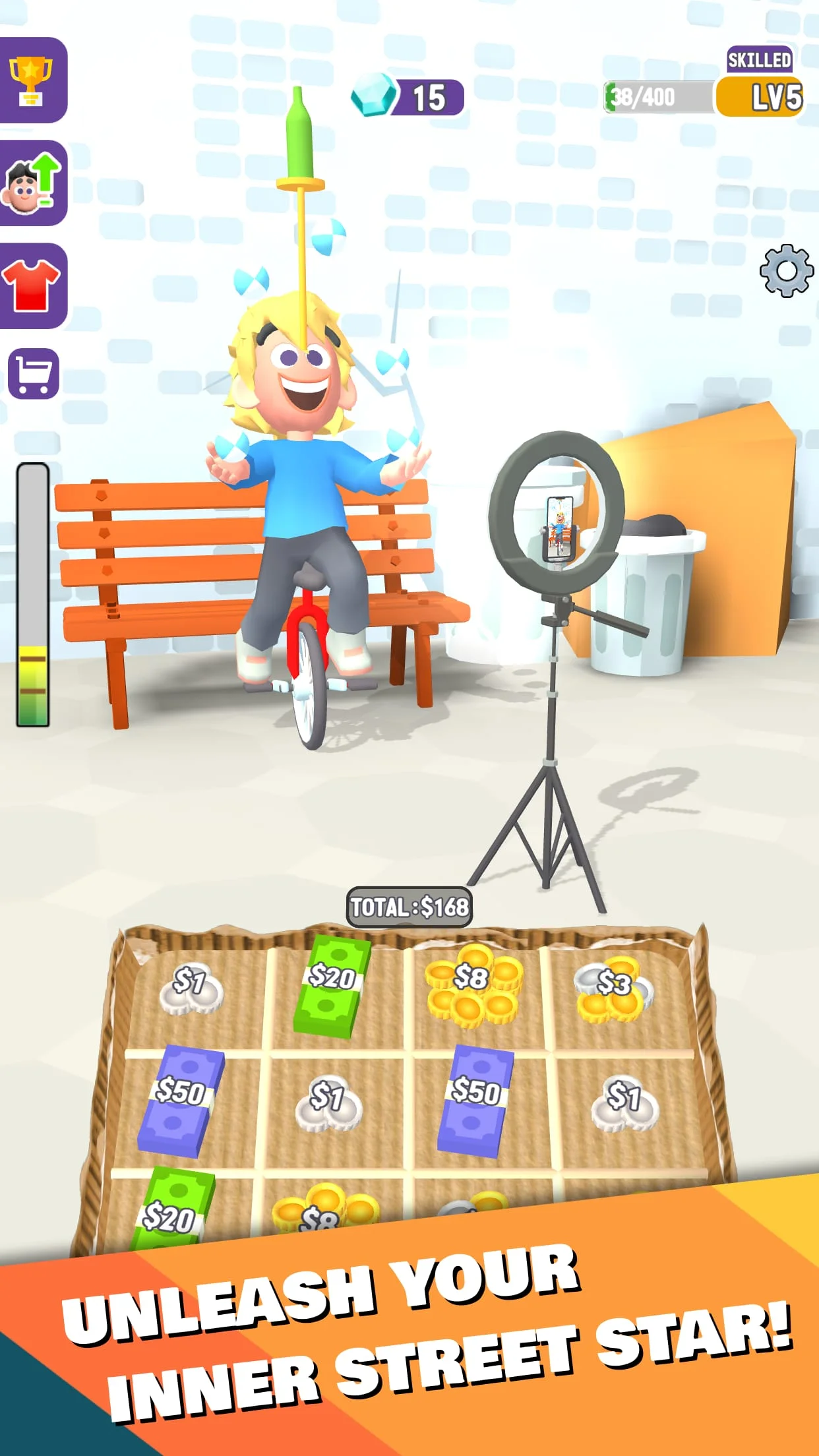 Street Life: Beg Get Rich Game Screenshot 1