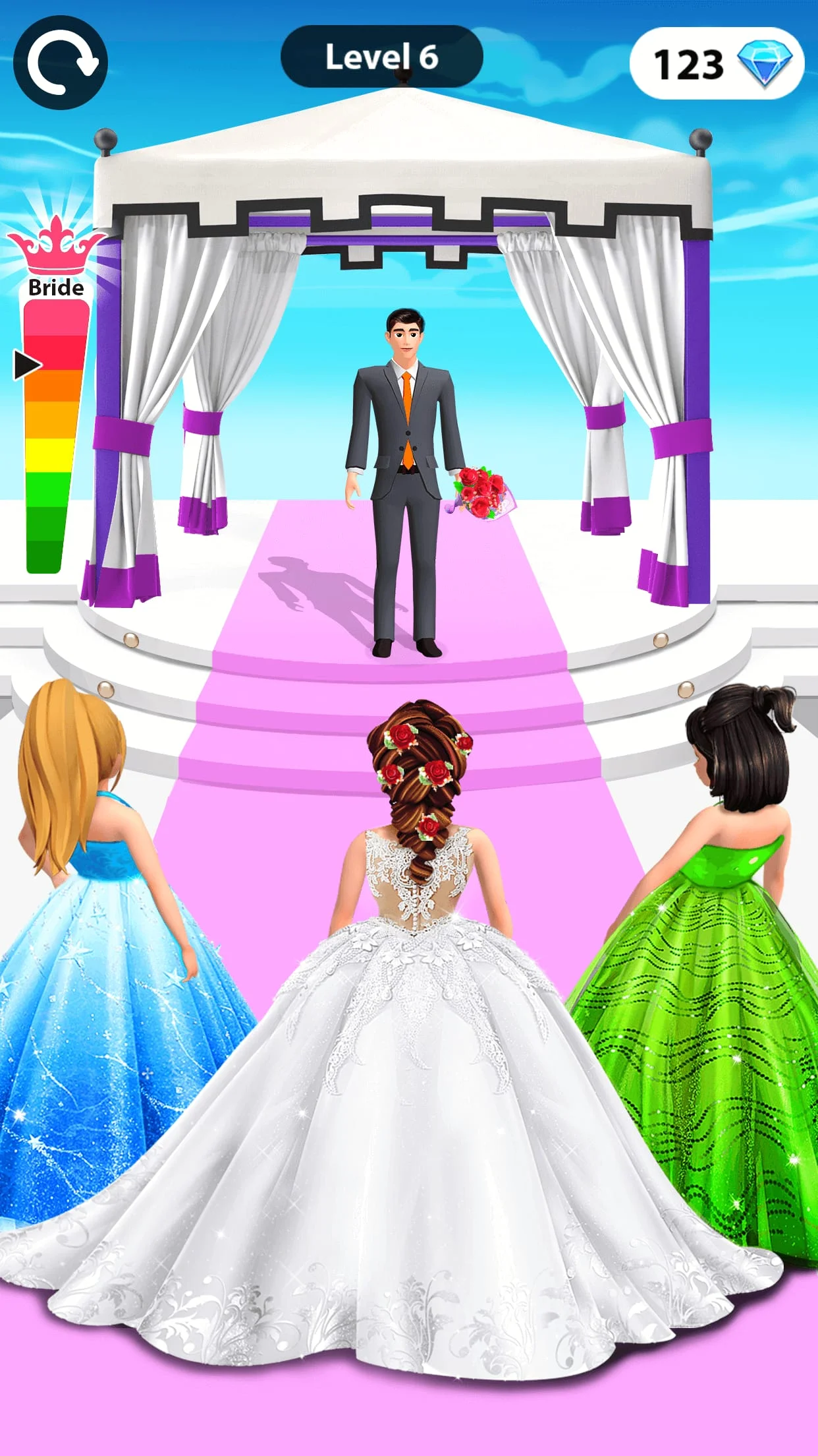 Bride Race: Makeup, Dress up Screenshot 4
