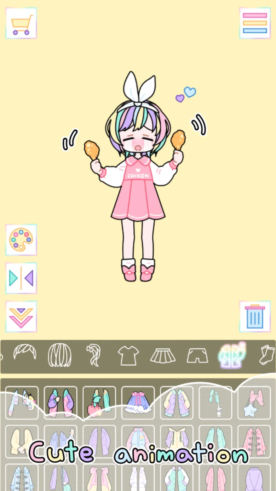 Pastel Girl : Dress Up Game Screenshot 4