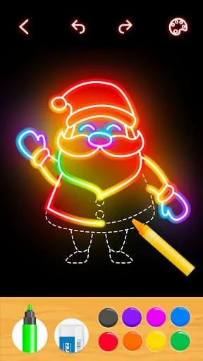 Draw Glow Christmas Screenshot 2