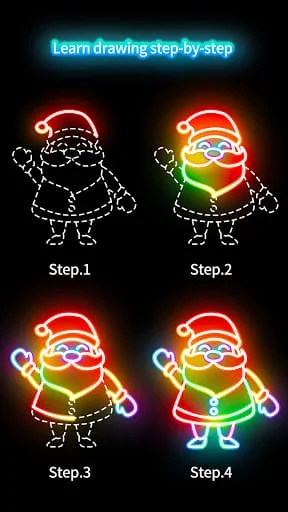 Draw Glow Christmas Screenshot 3