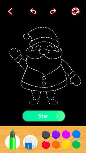 Draw Glow Christmas Screenshot 4
