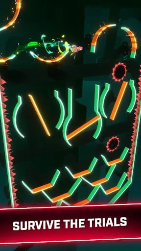Rider Worlds - Neon Bike Races Screenshot 2