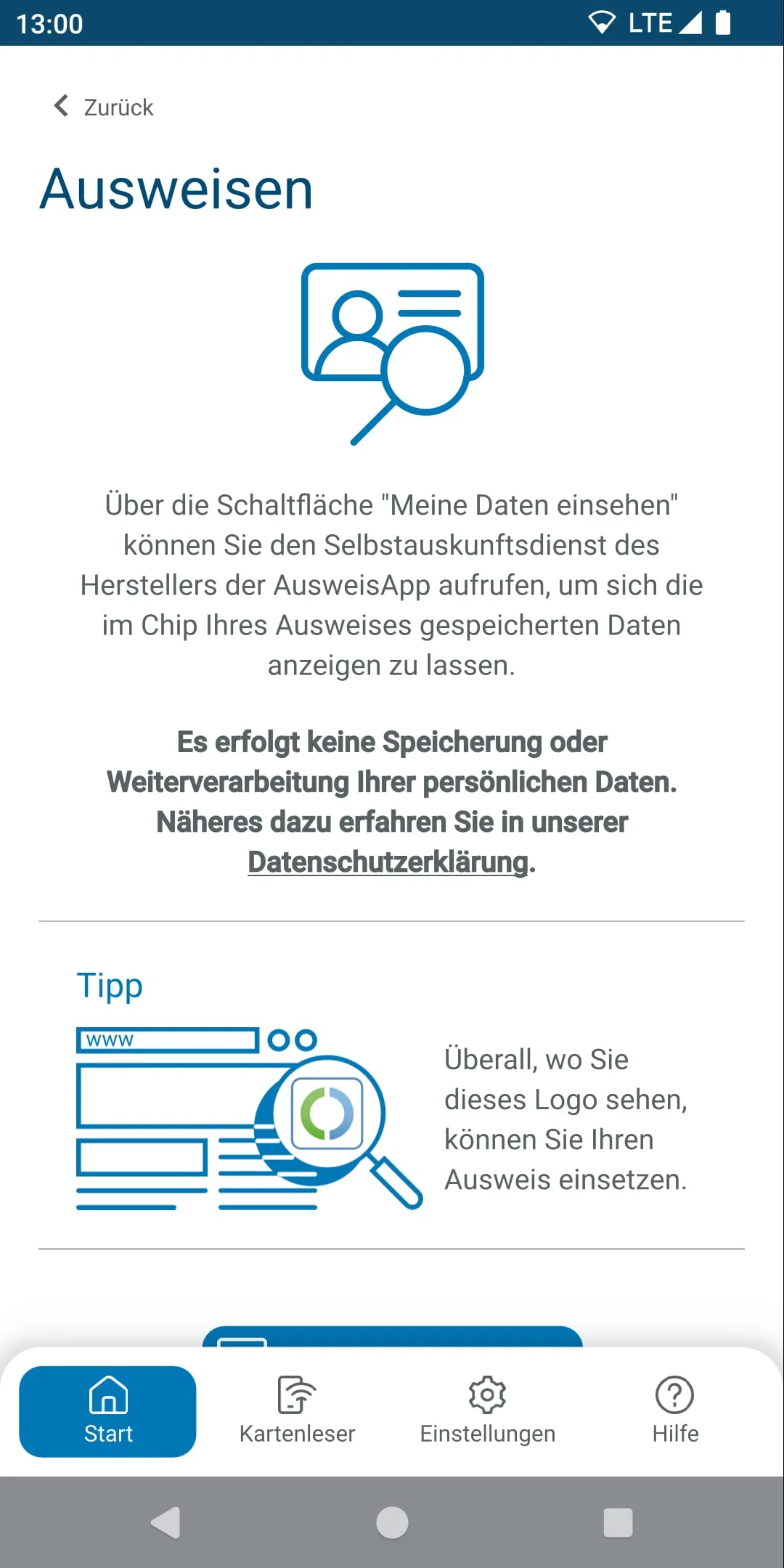AusweisApp Bund Screenshot 2