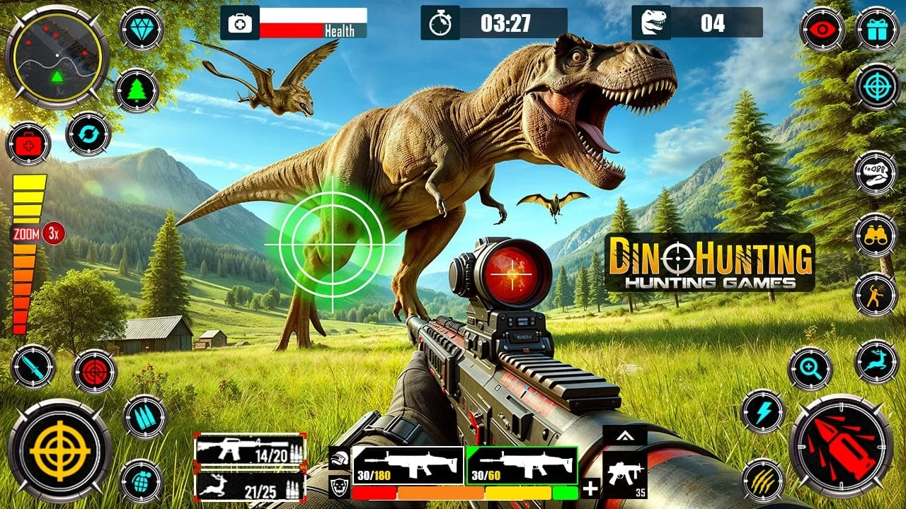Wild Dinosaur Hunting Zoo Game Screenshot 1
