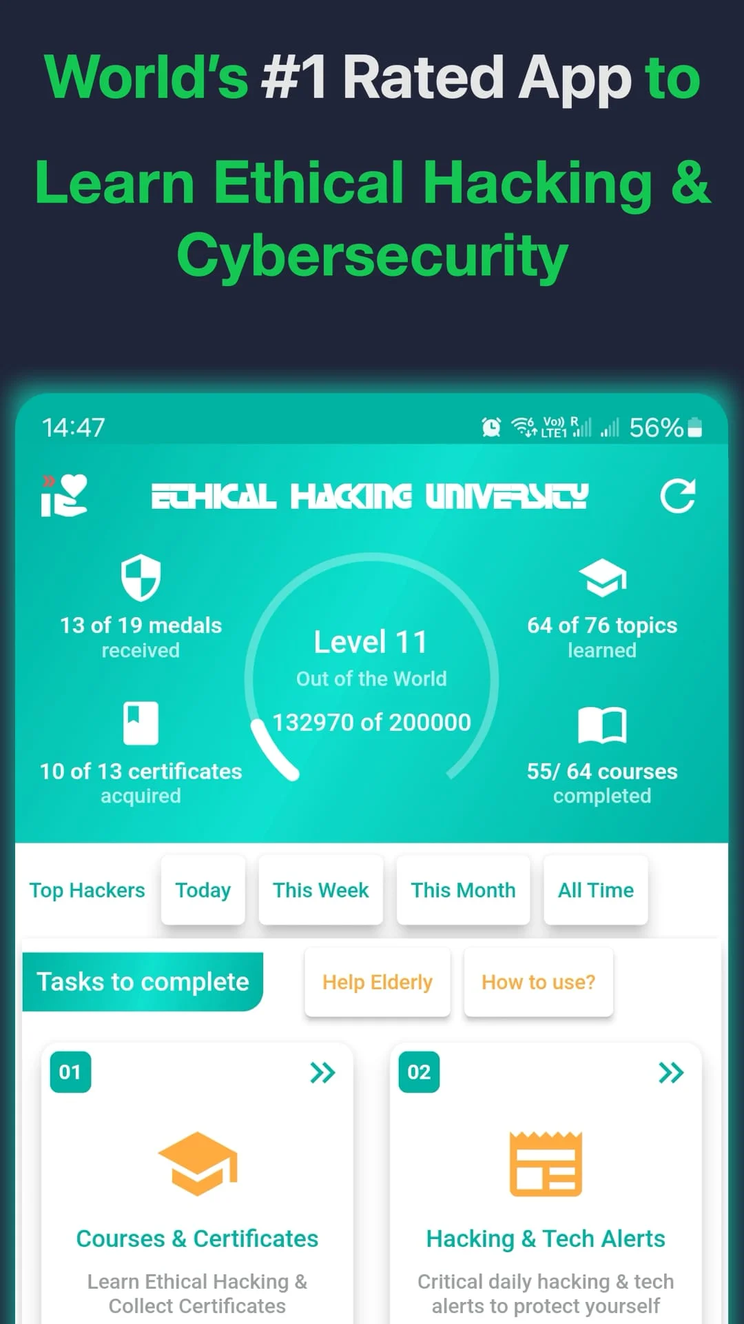 Ethical Hacking University App Screenshot 1