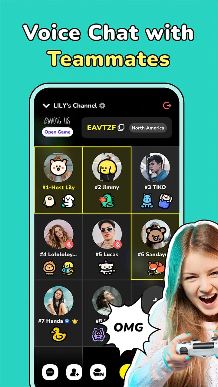 CastChat - Match & Voice Chat Screenshot 1