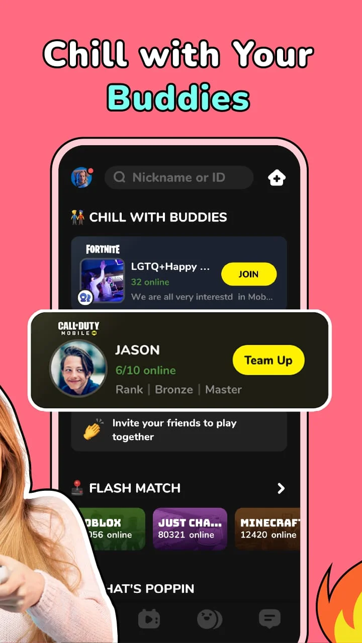 CastChat - Match & Voice Chat Screenshot 2