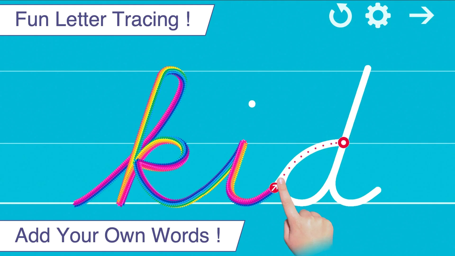 Cursive Letters Writing Wizard Screenshot 1