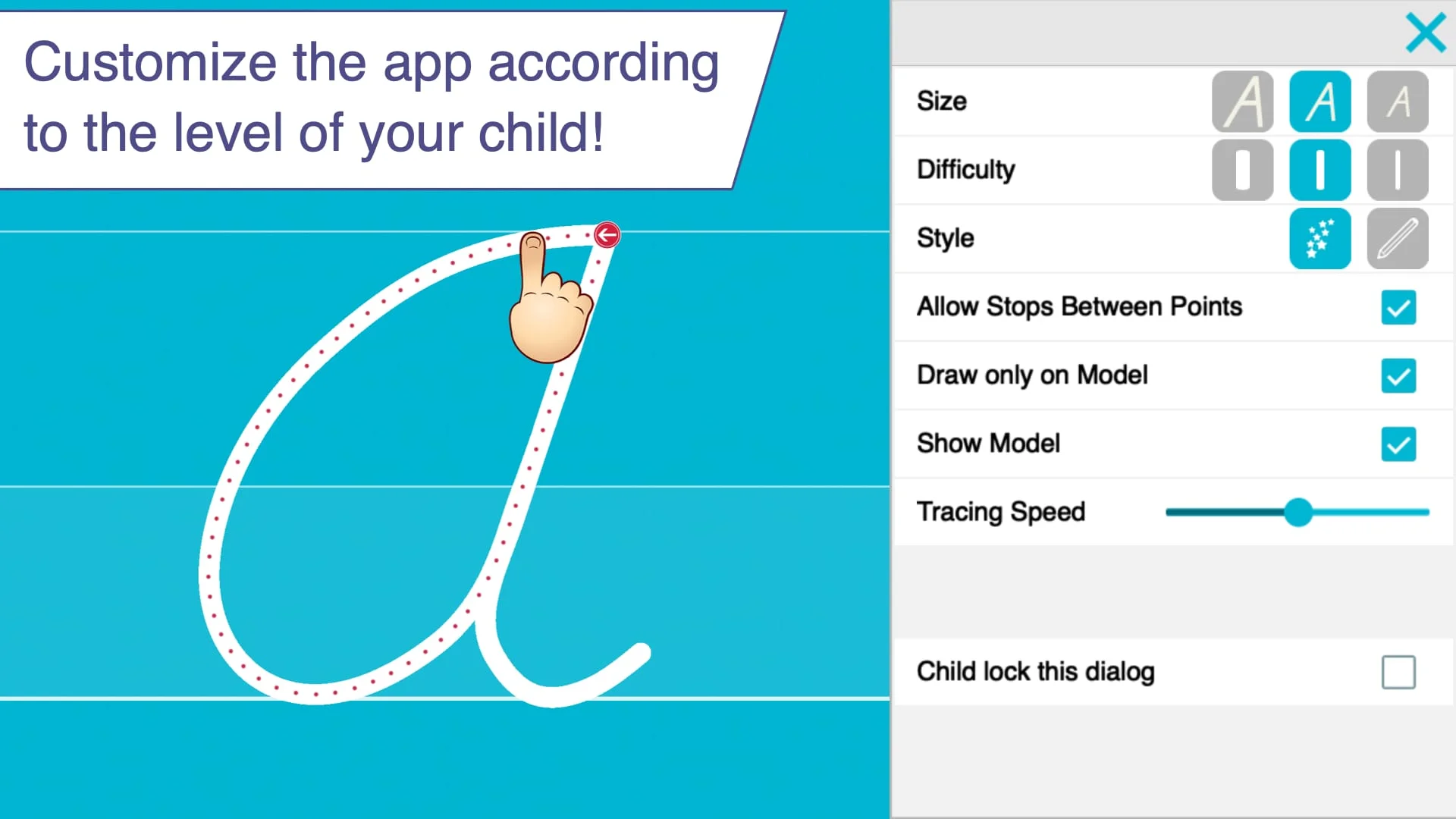 Cursive Letters Writing Wizard Screenshot 4