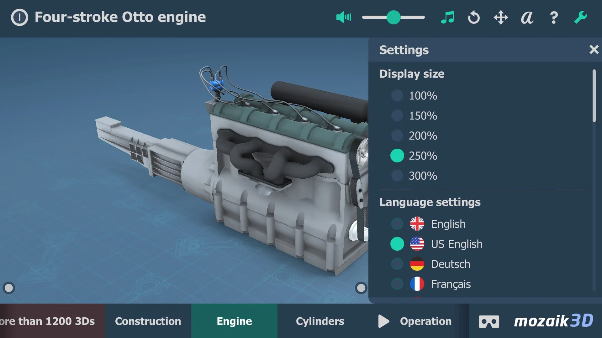 Four-stroke Otto engine 3D Screenshot 2