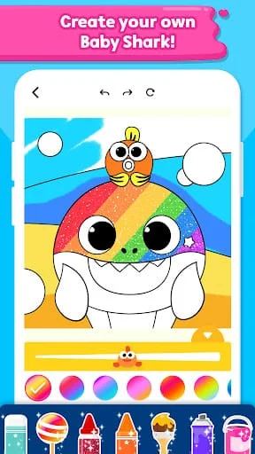 Baby Shark Coloring Book: Kids Screenshot 1