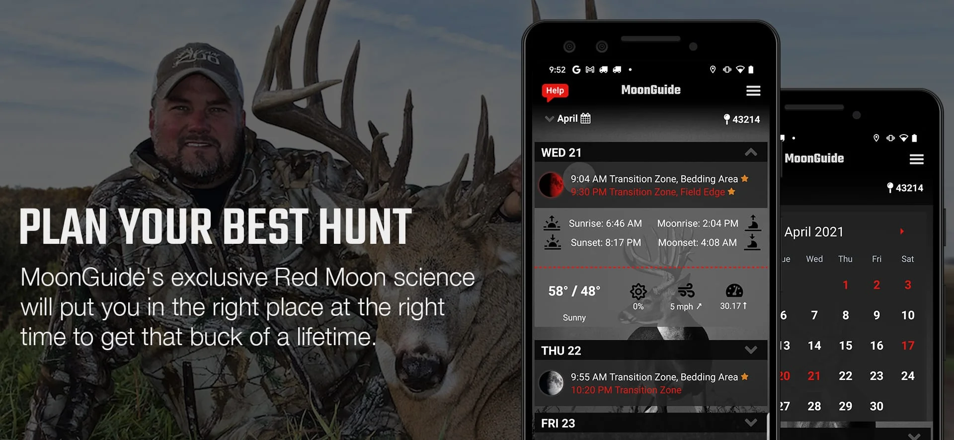 Deer Hunters MoonGuide 3.0 Screenshot 1