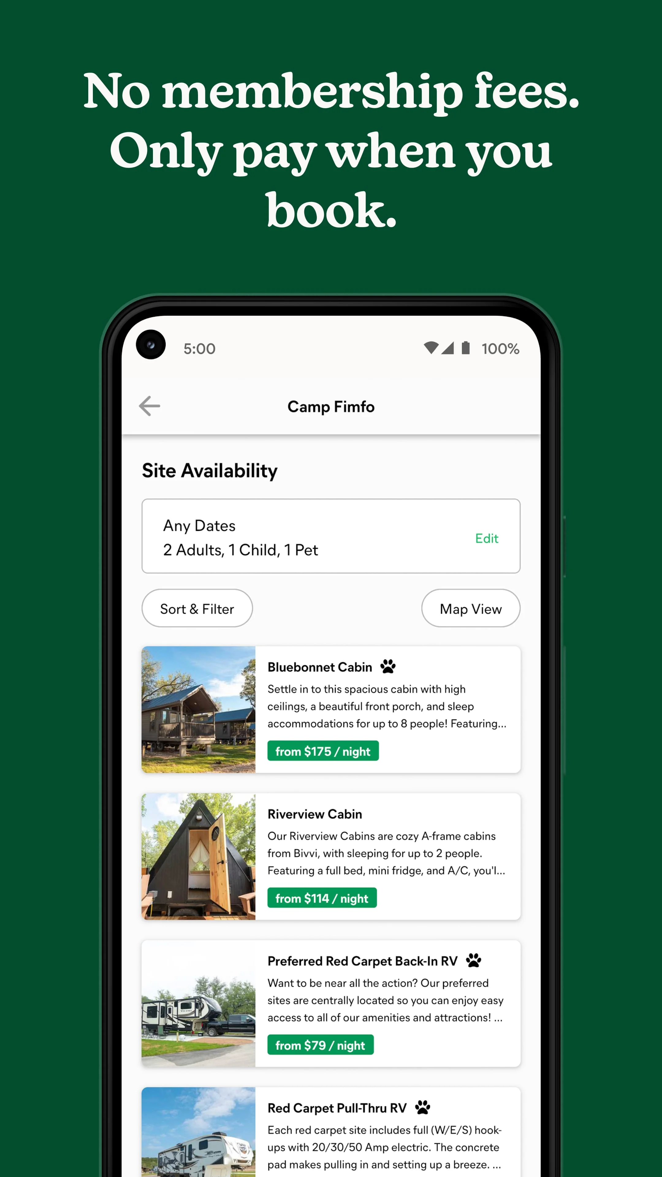 Campspot: RV & Tent Camping Screenshot 4