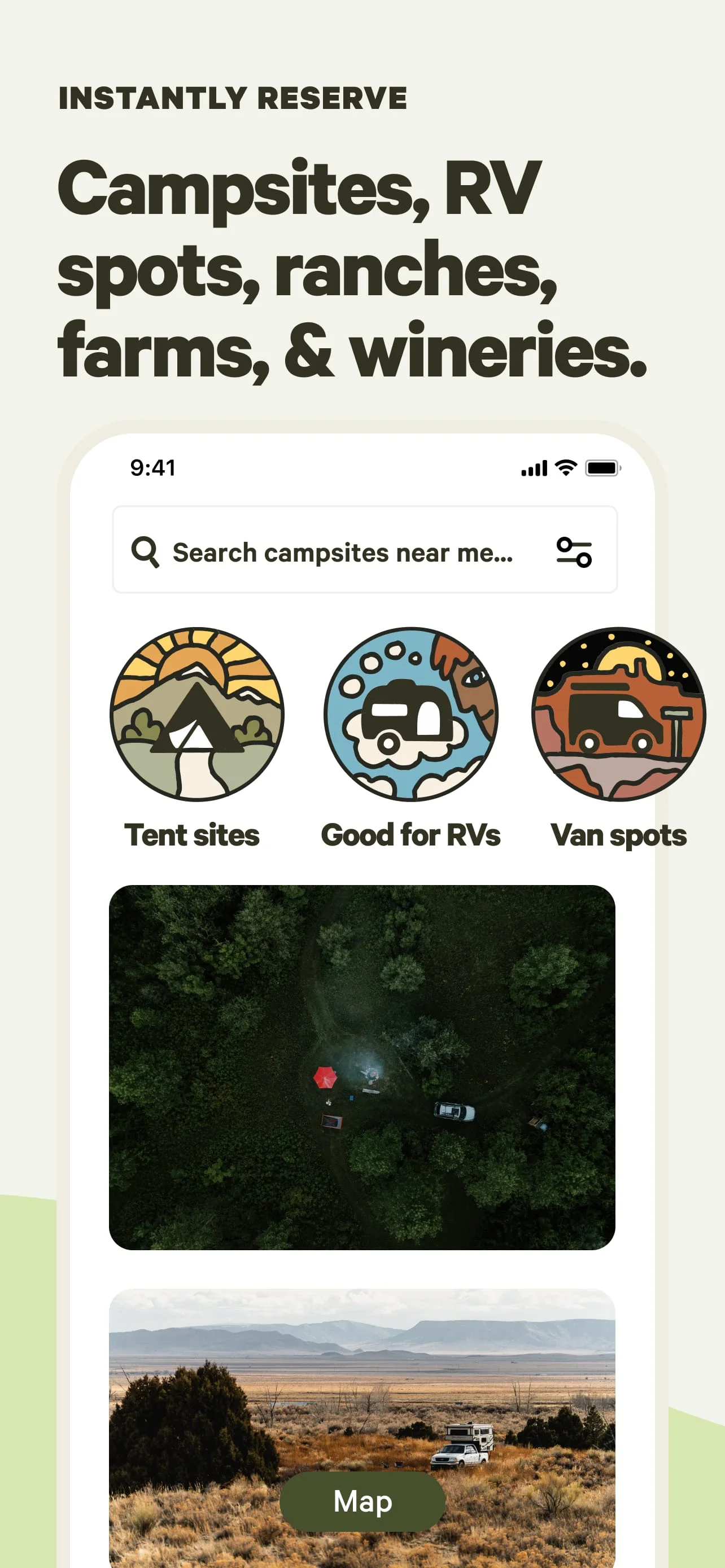 Hipcamp: Camping, RVs & Cabins Screenshot 3