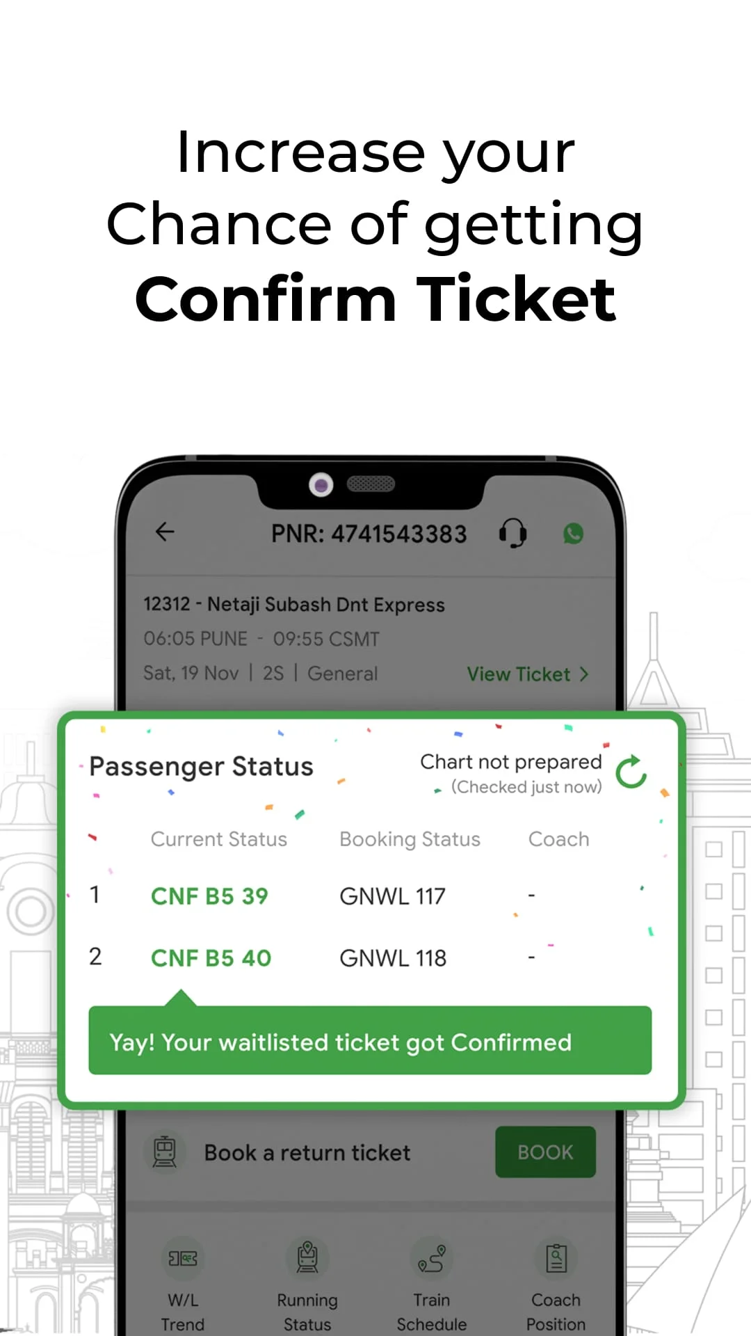 ConfirmTkt: Train Booking App Screenshot 2