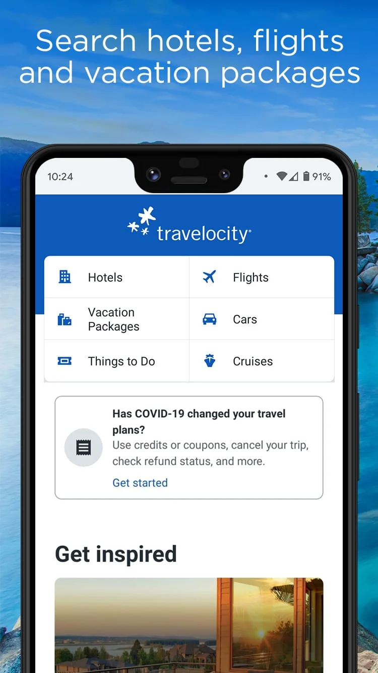 Travelocity Hotels & Flights Screenshot 1