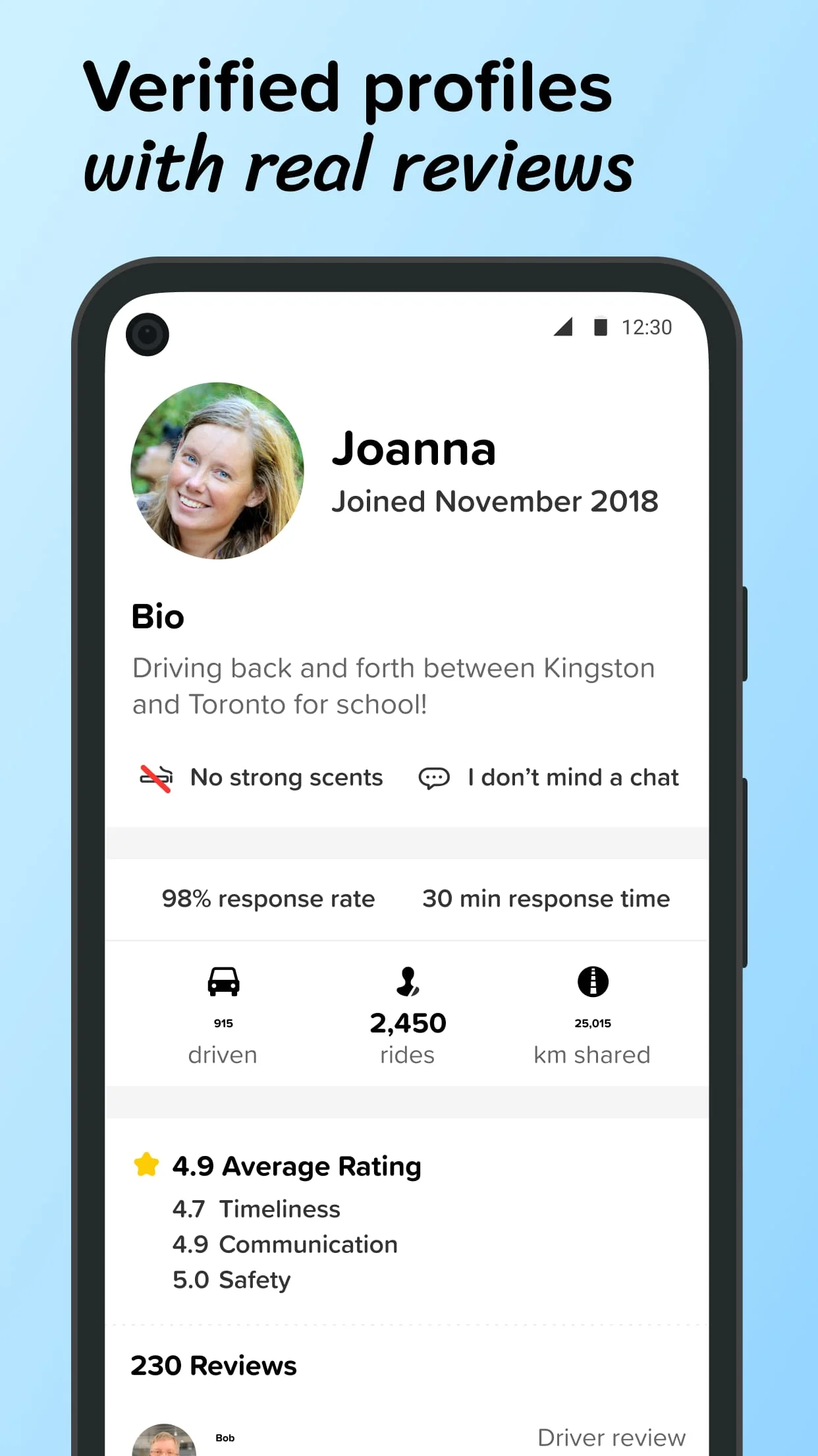 Poparide - Carpool in Canada Screenshot 2