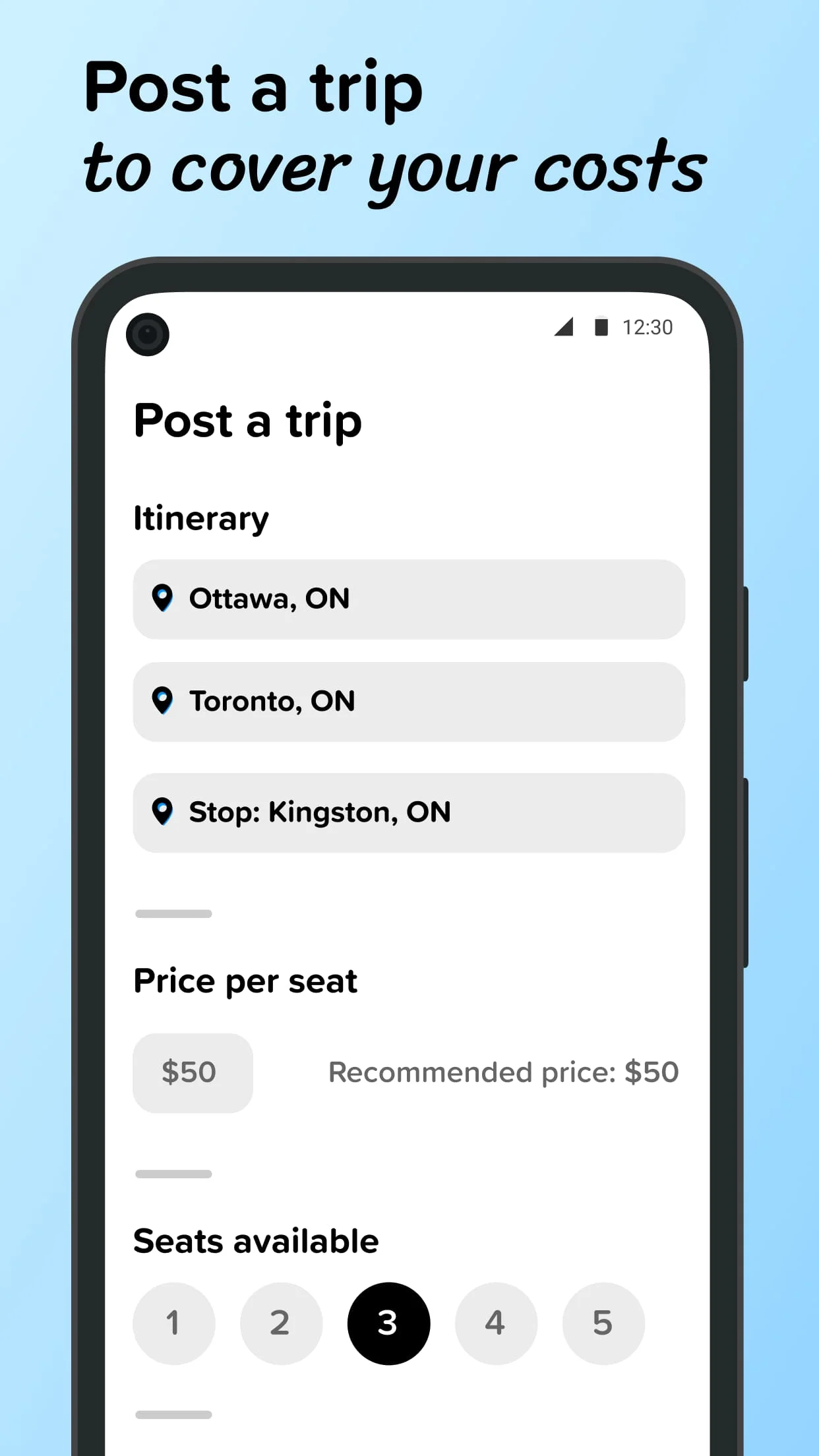 Poparide - Carpool in Canada Screenshot 4